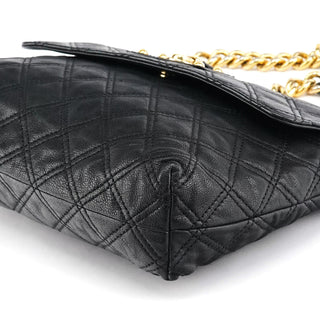 Marc Jacobs Black Quilted Leather Chain Shoulder Bag