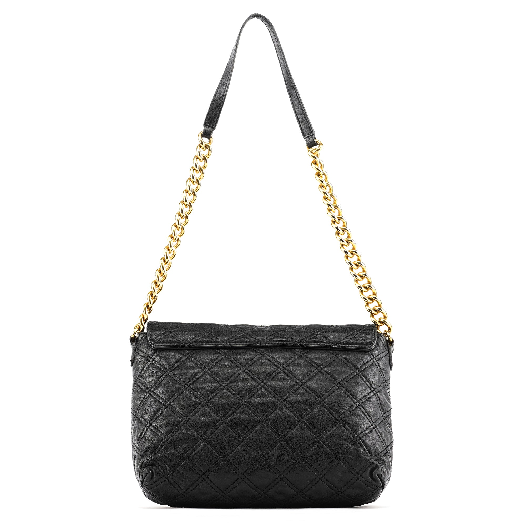 Marc Jacobs Black Quilted Leather Chain Shoulder Bag