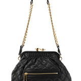 Marc Jacobs Black Quilted Leather Little Stam Shoulder Bag