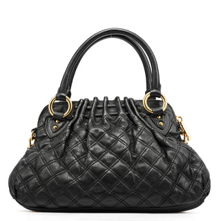 Marc Jacobs Black Quilted Leather Stam 2-Way Bag