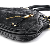 Marc Jacobs Black Quilted Leather Stam 2-Way Bag