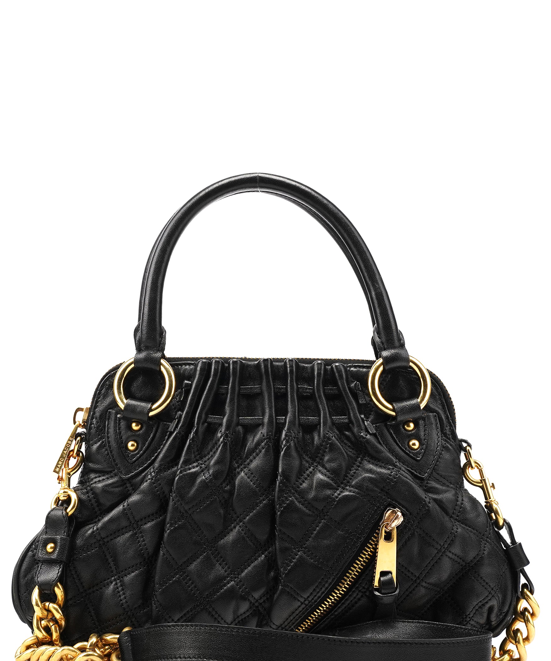 Marc Jacobs Sac deux portés Stam en cuir matelassé noir
