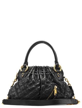 Marc Jacobs Black Quilted Leather Stam 2-Way Bag