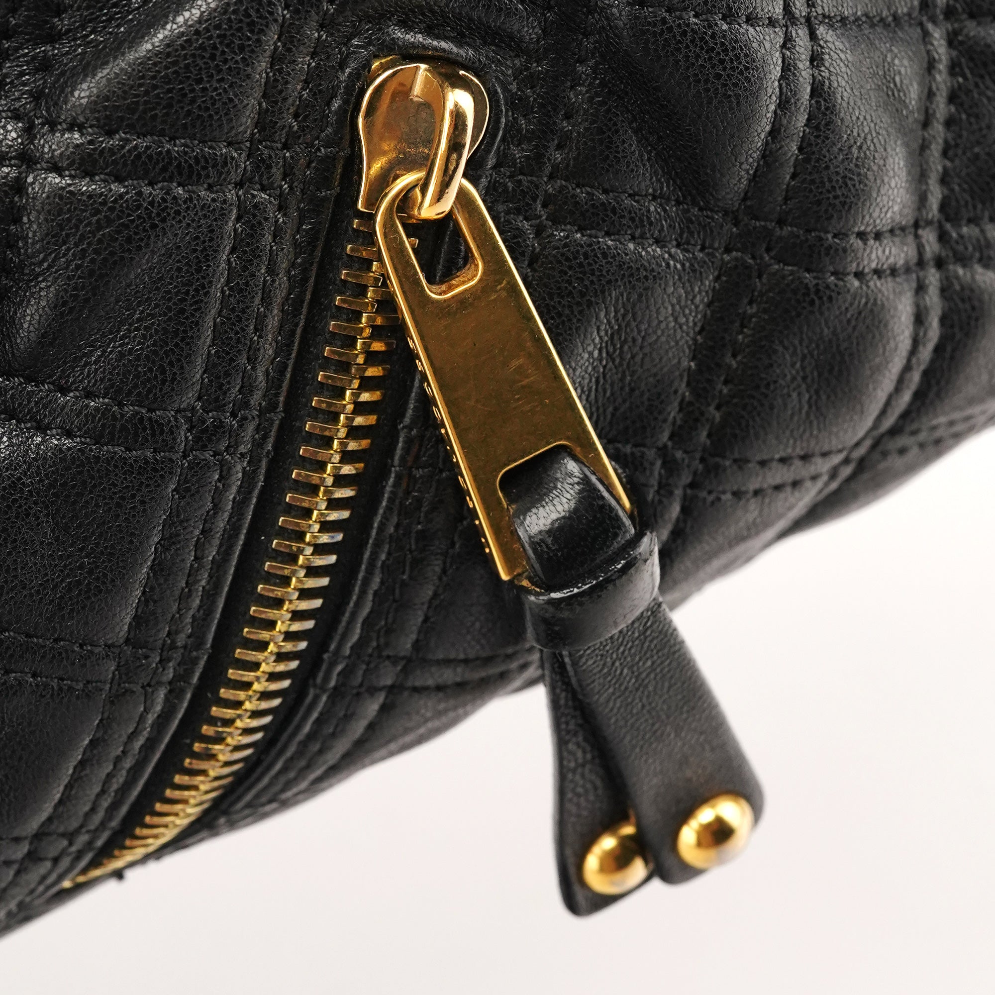 Marc Jacobs Sac deux portés Stam en cuir matelassé noir