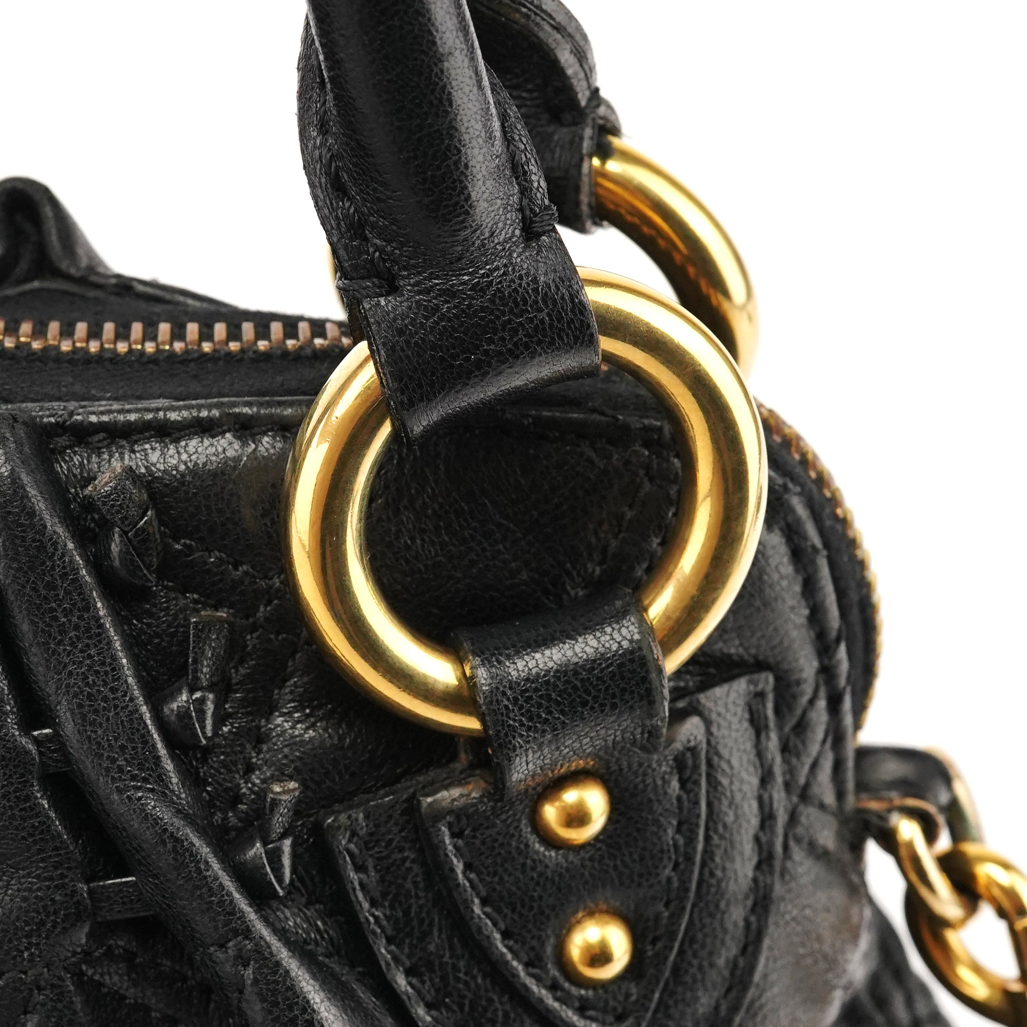 Marc Jacobs Sac deux portés Stam en cuir matelassé noir