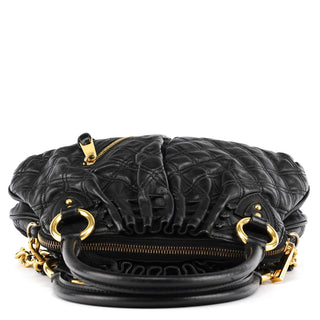 Marc Jacobs Black Quilted Leather Stam 2-Way Bag