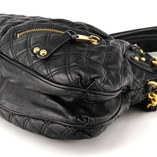 Marc Jacobs Black Quilted Leather Stam 2-Way Bag