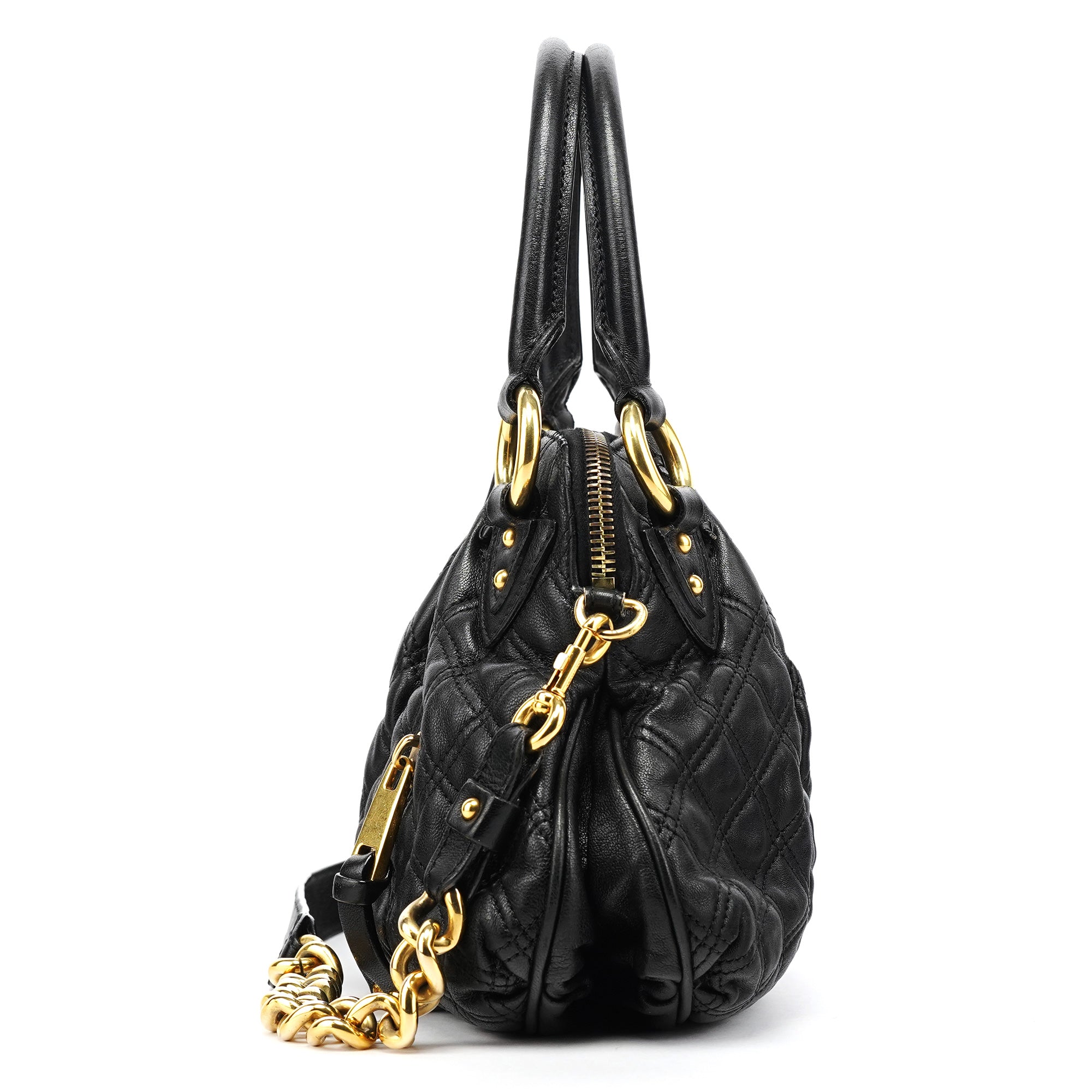 Marc Jacobs Sac deux portés Stam en cuir matelassé noir