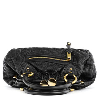 Marc Jacobs Black Quilted Leather Stam 2-Way Bag