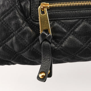 Marc Jacobs Black Quilted Leather Stam 2-Way Bag