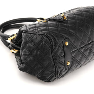 Marc Jacobs Black Quilted Leather Stam 2-Way Bag