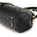 Marc Jacobs Black Quilted Leather Stam 2-Way Bag