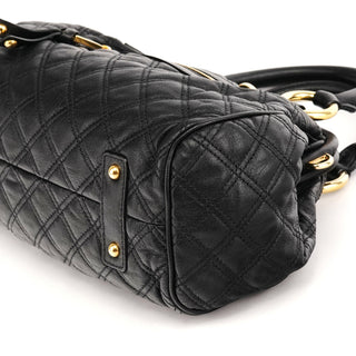 Marc Jacobs Black Quilted Leather Stam 2-Way Bag