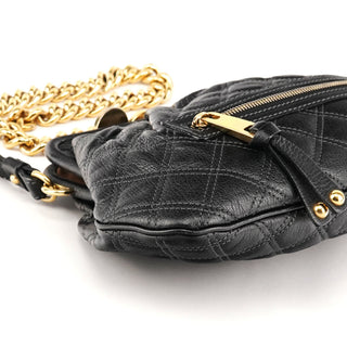 Marc Jacobs Black Quilted Leather Stam Shoulder Bag
