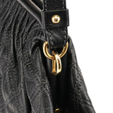 Marc Jacobs Black Quilted Leather Stam Shoulder Bag