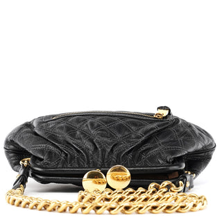 Marc Jacobs Black Quilted Leather Stam Shoulder Bag