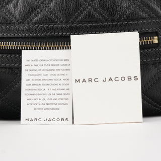 Marc Jacobs Black Quilted Leather Stam Shoulder Bag