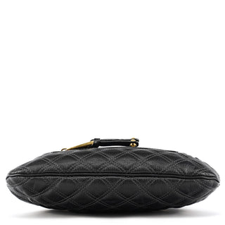 Marc Jacobs Black Quilted Leather Stam Shoulder Bag