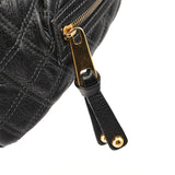 Marc Jacobs Black Quilted Leather Stam Shoulder Bag