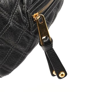 Marc Jacobs Black Quilted Leather Stam Shoulder Bag