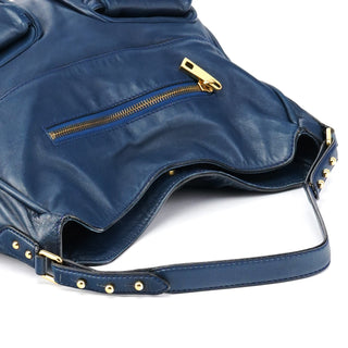 Marc Jacobs Blue Leather Blake Shoulder Bag