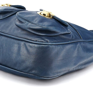 Marc Jacobs Blue Leather Blake Shoulder Bag