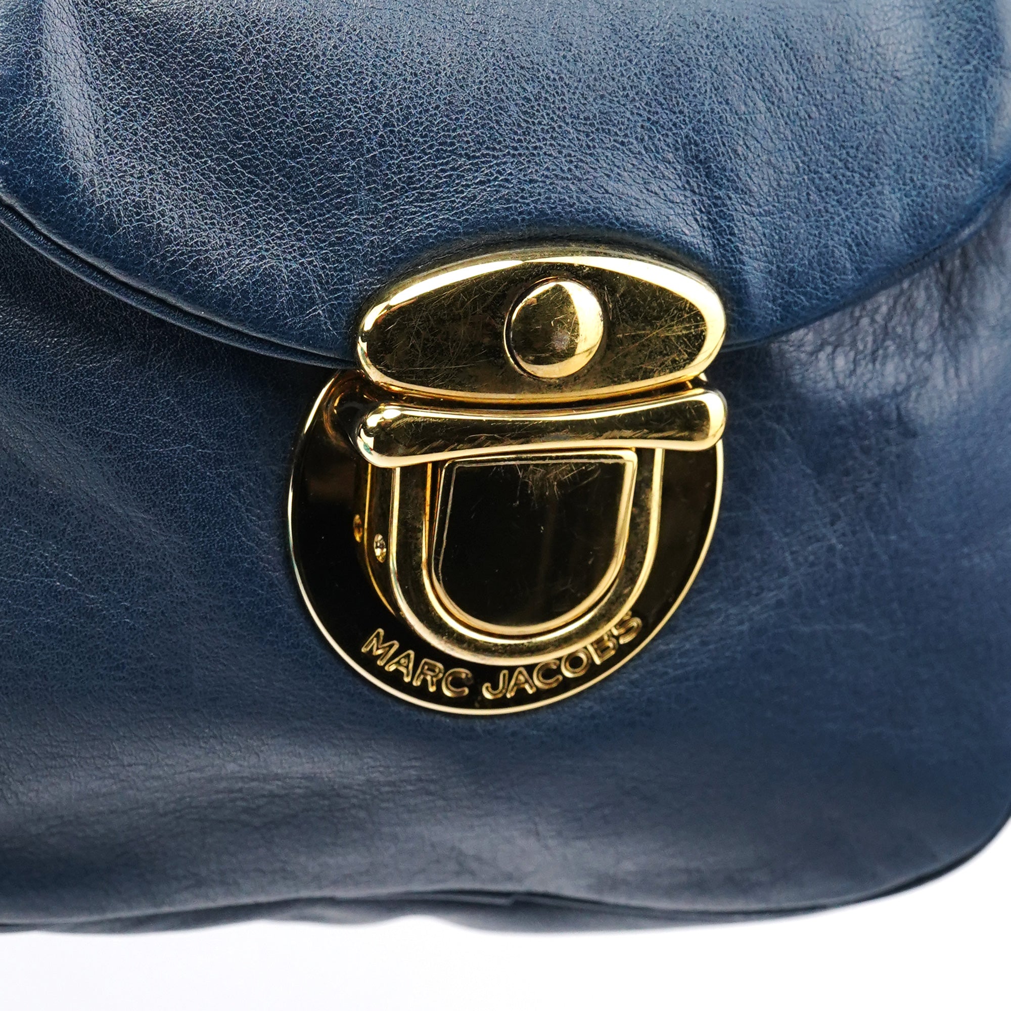 Marc Jacobs Blue Leather Blake Shoulder Bag