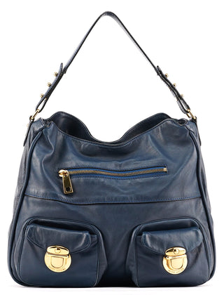 Marc Jacobs Blue Leather Blake Shoulder Bag