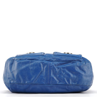 Marc Jacobs Blue Leather Multi-Pocket 2-Way Tote Bag