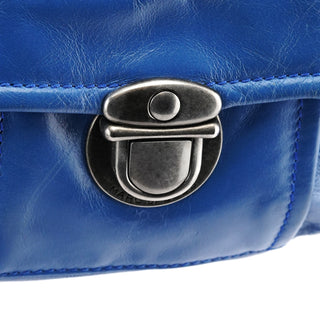 Marc Jacobs Blue Leather Multi-Pocket 2-Way Tote Bag