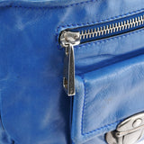Marc Jacobs Blue Leather Multi-Pocket 2-Way Tote Bag