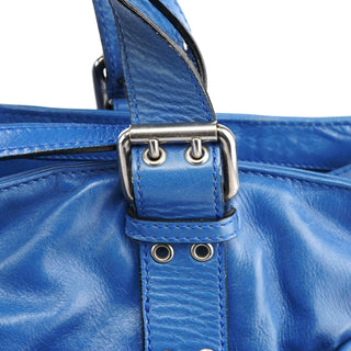 Marc Jacobs Blue Leather Multi-Pocket 2-Way Tote Bag