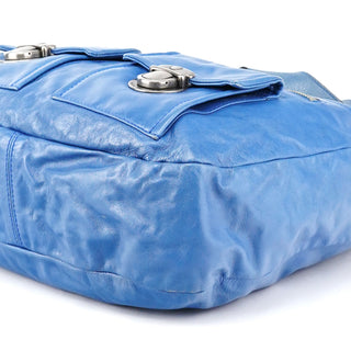 Marc Jacobs Blue Leather Multi-Pocket 2-Way Tote Bag