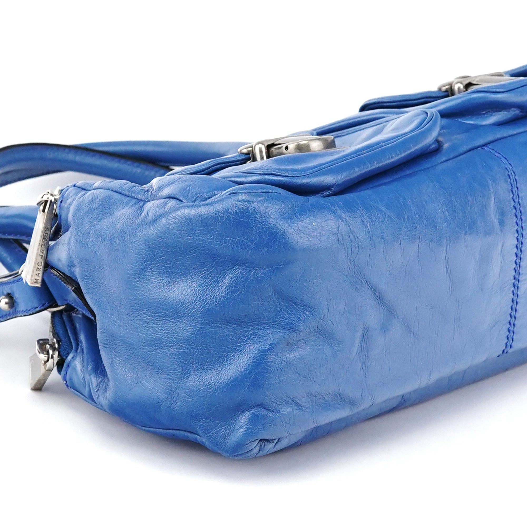 Marc Jacobs Sac deux portés Susan en cuir bleu