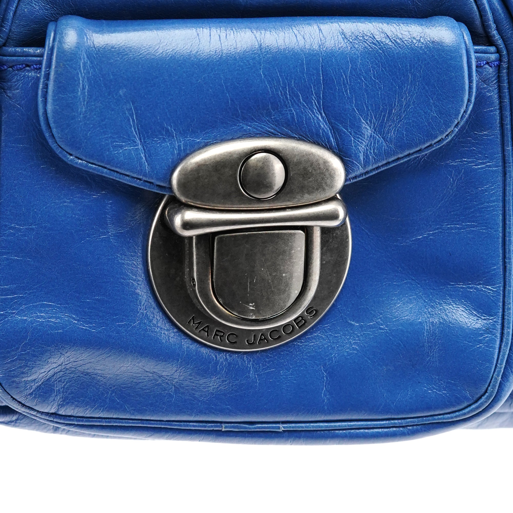 Marc Jacobs Sac deux portés Susan en cuir bleu