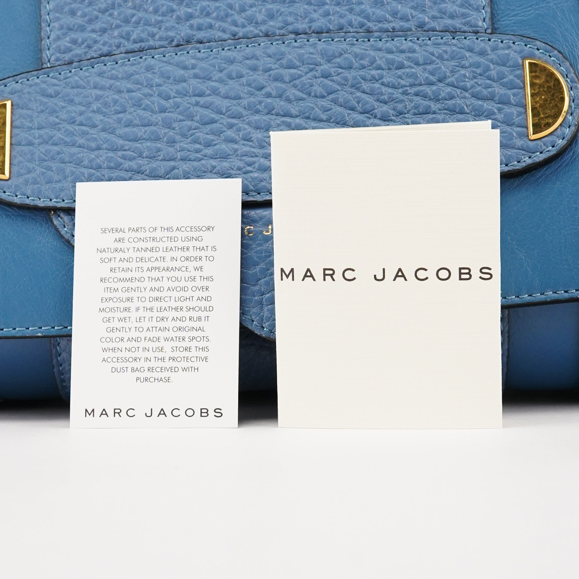 Marc Jacobs Blue Pebbled Leather 2-Way Bag – Rediscover Vintage
