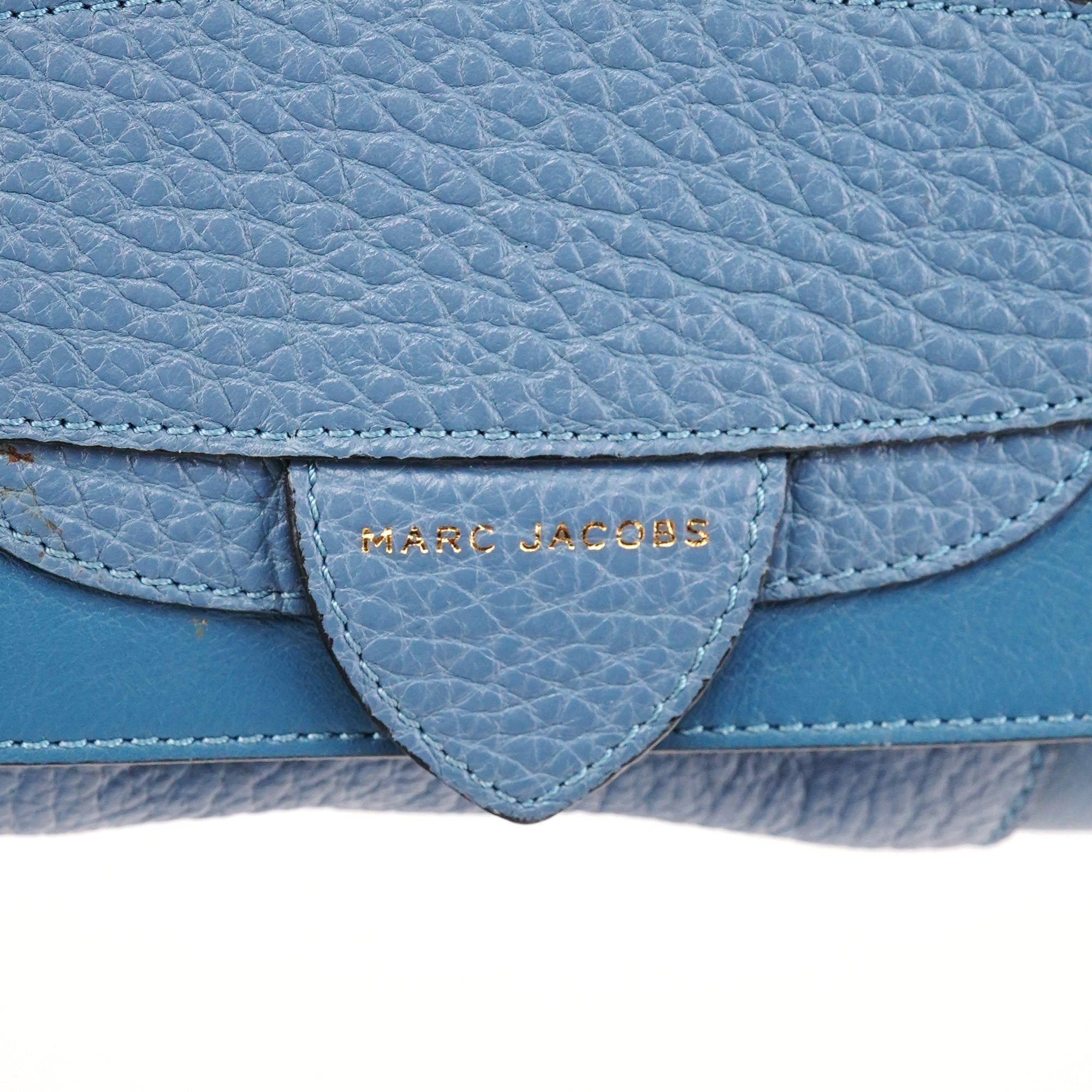 Marc Jacobs Blue Pebbled Leather 2-Way Bag – Rediscover Vintage
