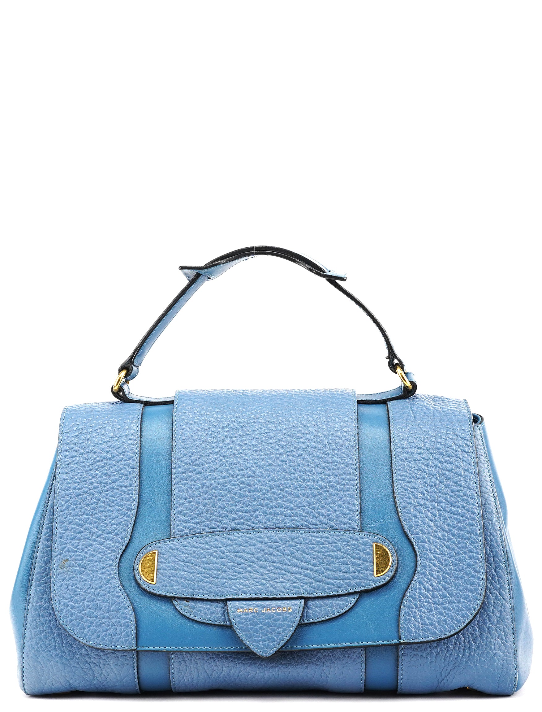 Marc Jacobs Blue Pebbled Leather 2-Way Bag