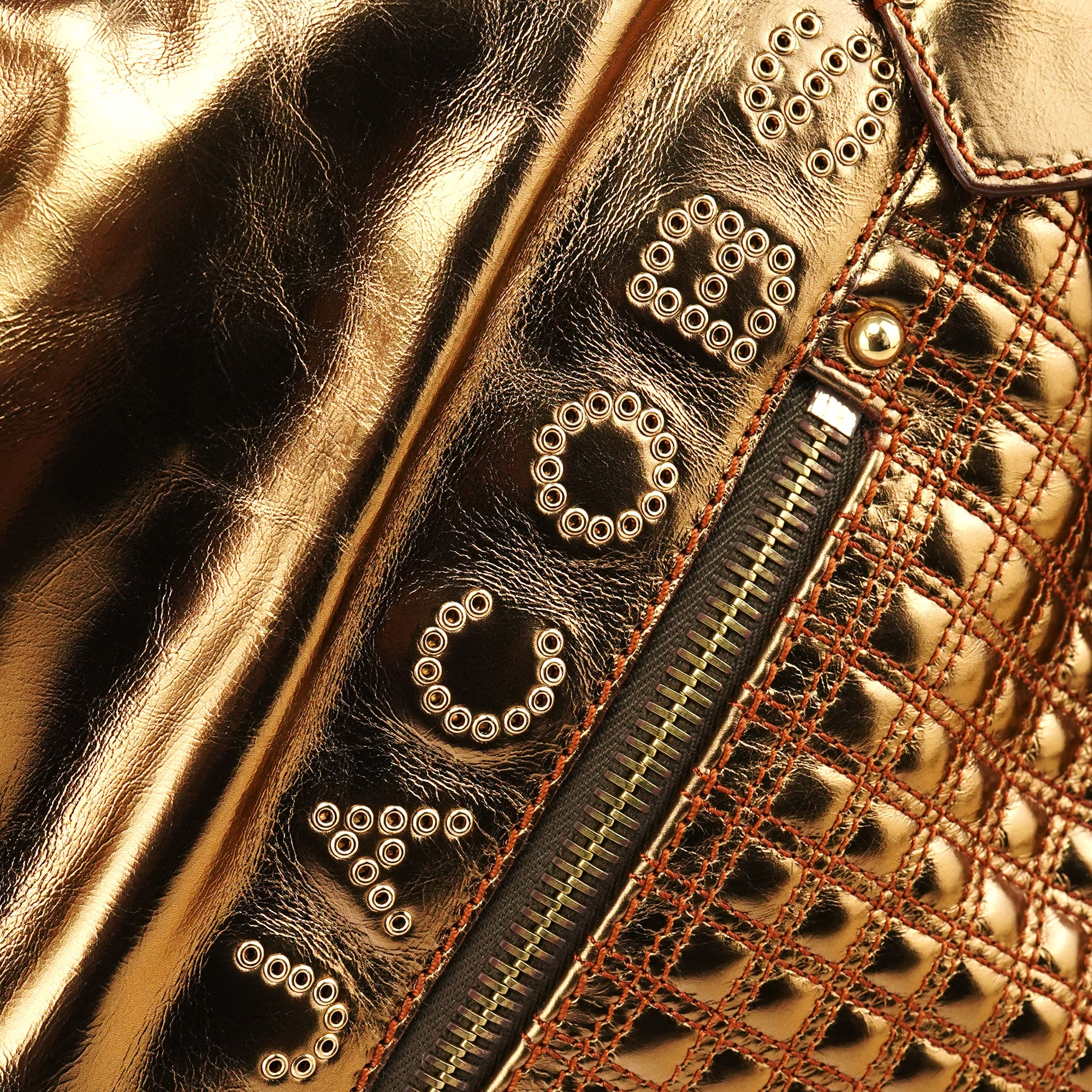 Marc Jacobs Bronze Metallic Leather Irina Tote Bag