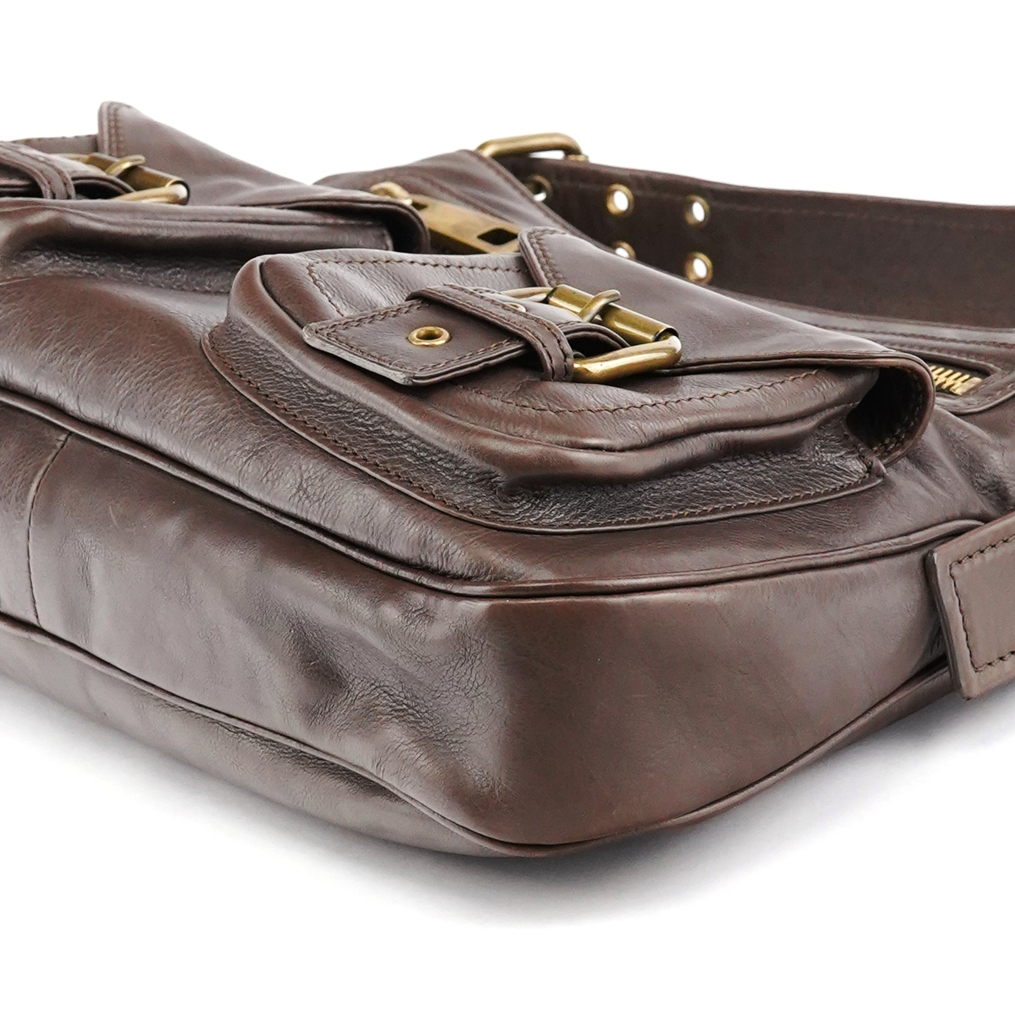 Marc Jacobs Brown Leather Multi-Pocket Shoulder Bag