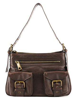 Marc Jacobs Brown Leather Multi-Pocket Shoulder Bag