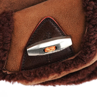 Marc Jacobs Brown Shearling Suede Pocket Shoulder Bag