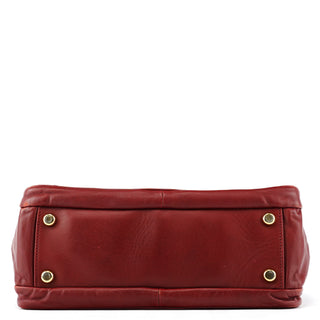 Marc Jacobs Burgundy Leather Blake Multi-Pocket Tote Bag