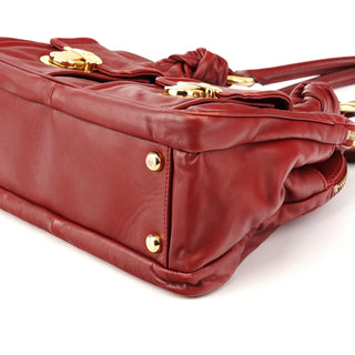 Marc Jacobs Burgundy Leather Blake Multi-Pocket Tote Bag