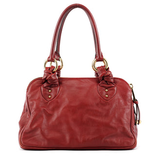 Marc Jacobs Burgundy Leather Blake Multi-Pocket Tote Bag