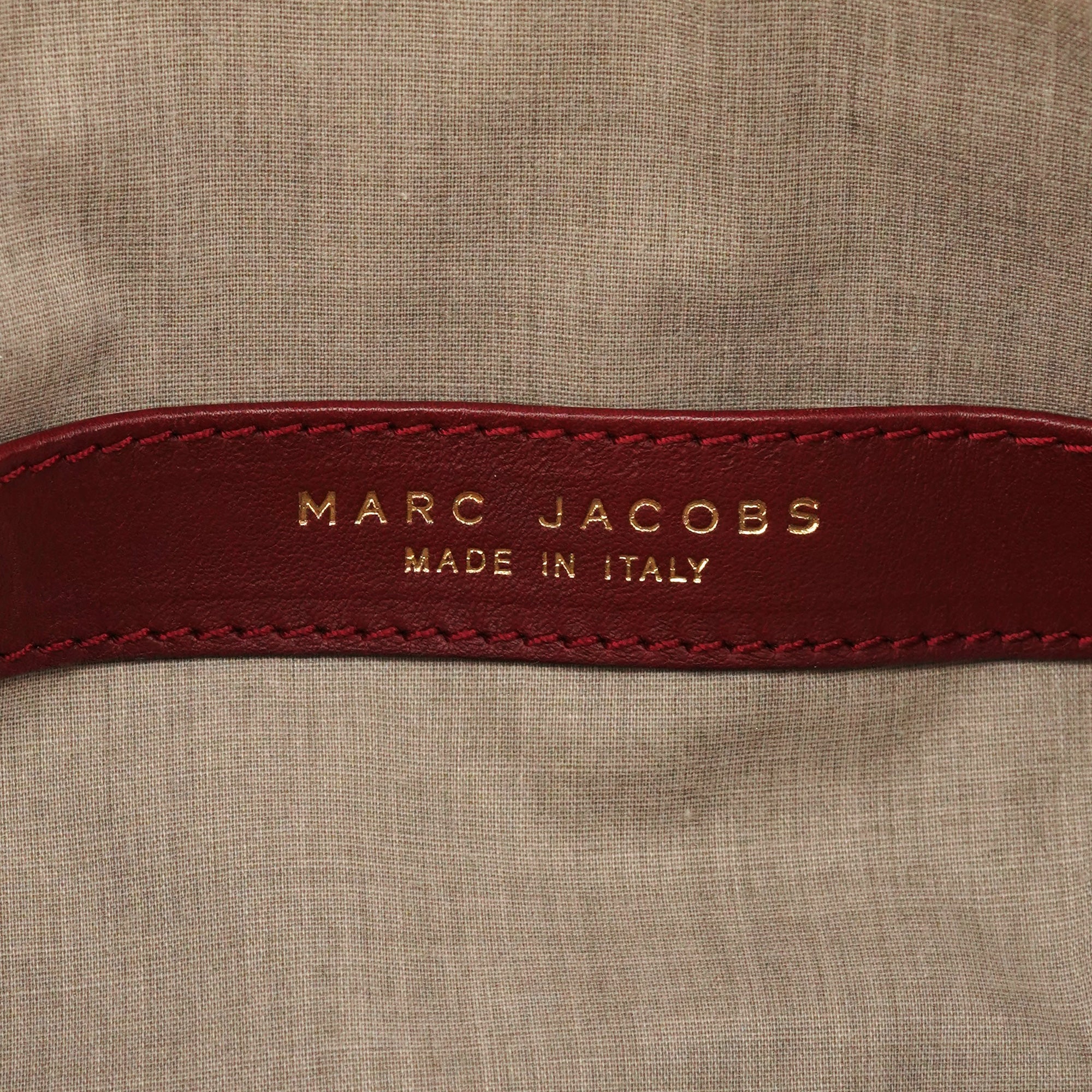 Marc Jacobs Burgundy Leather Blake Multi-Pocket Tote Bag