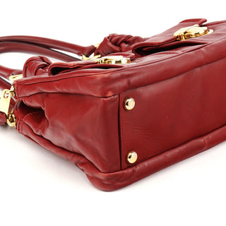 Marc Jacobs Burgundy Leather Blake Multi-Pocket Tote Bag