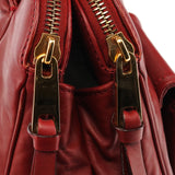 Marc Jacobs Burgundy Leather Blake Multi-Pocket Tote Bag