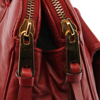 Marc Jacobs Burgundy Leather Blake Multi-Pocket Tote Bag