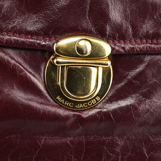 Marc Jacobs Burgundy Leather Pocket 2-Way Bag